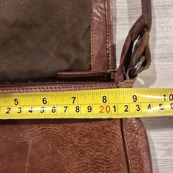 Vilenca Holland Woven Leather Crossbody Saddle Bag Purse Brown Boho Western. - Picture 10 of 13